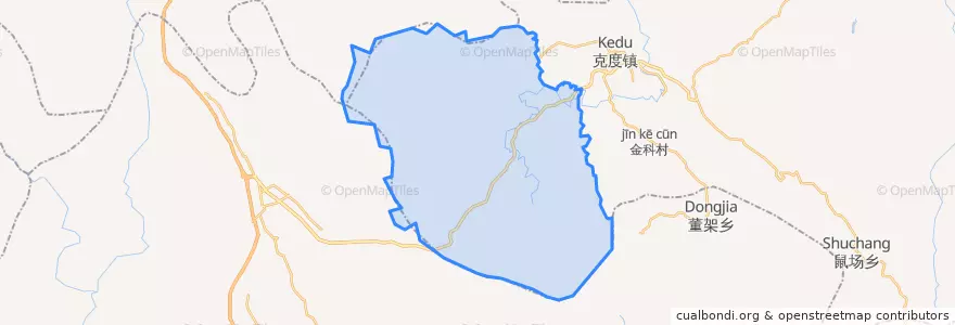 Mapa de ubicacion de 塘边镇.
