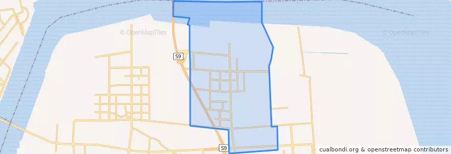 Mapa de ubicacion de 前进街道.
