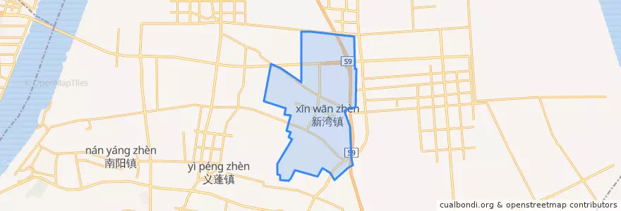 Mapa de ubicacion de Xinwan.