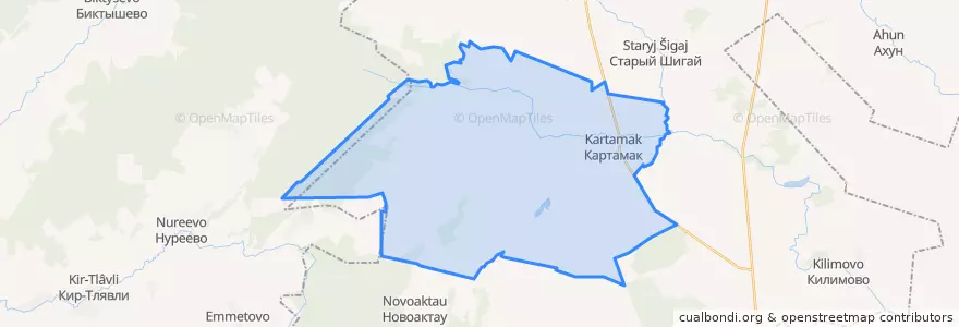 Mapa de ubicacion de Тавларовский сельсовет.