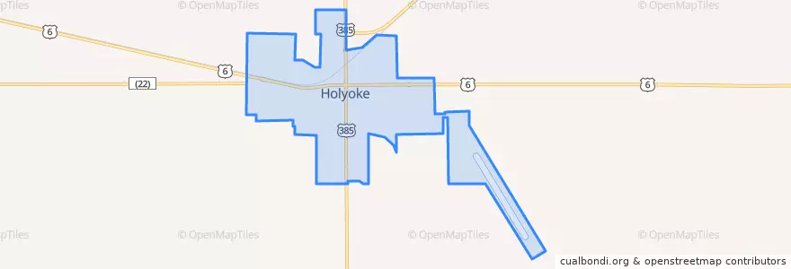 Mapa de ubicacion de Holyoke.