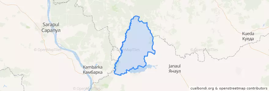 Mapa de ubicacion de Воядинский сельсовет.