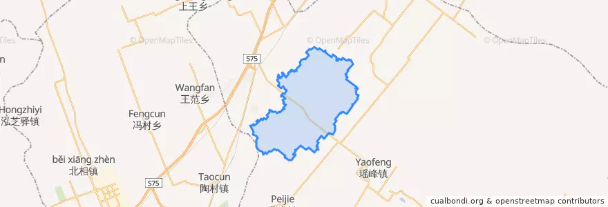 Mapa de ubicacion de 禹王乡.