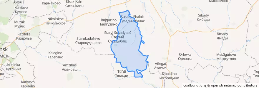 Mapa de ubicacion de Первомайский сельсовет.