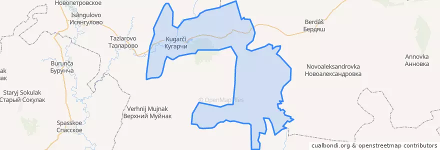 Mapa de ubicacion de Суренский сельсовет.