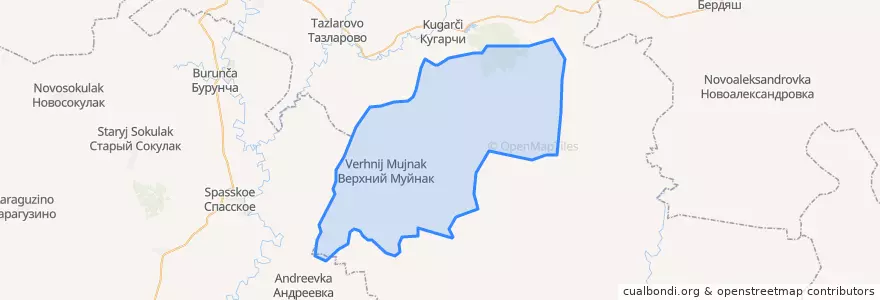 Mapa de ubicacion de Муйнакский сельсовет.