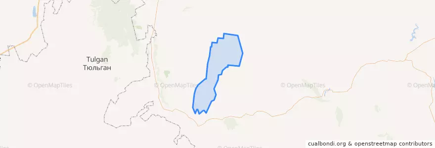 Mapa de ubicacion de Бикбауский сельсовет.
