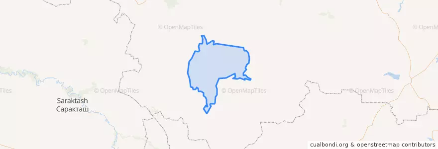 Mapa de ubicacion de Баишевский сельсовет.