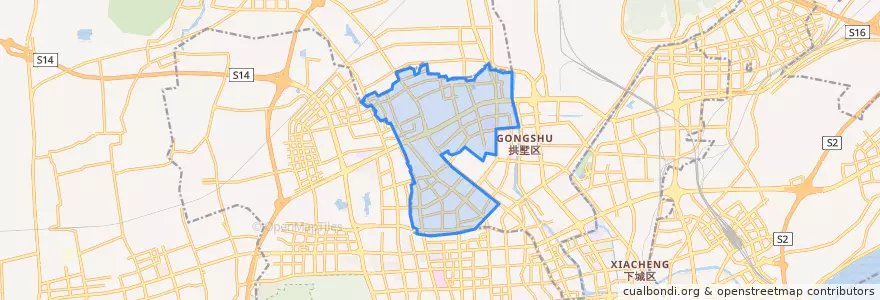 Mapa de ubicacion de 祥符街道.