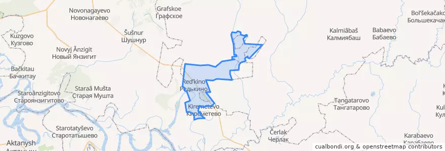Mapa de ubicacion de Куяновский сельсовет.