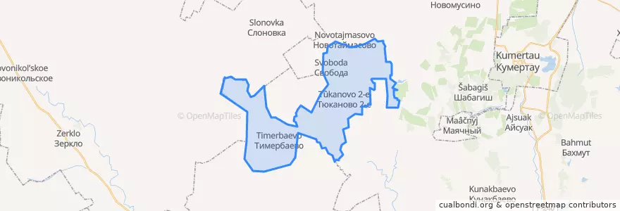 Mapa de ubicacion de Свободинский сельсовет.