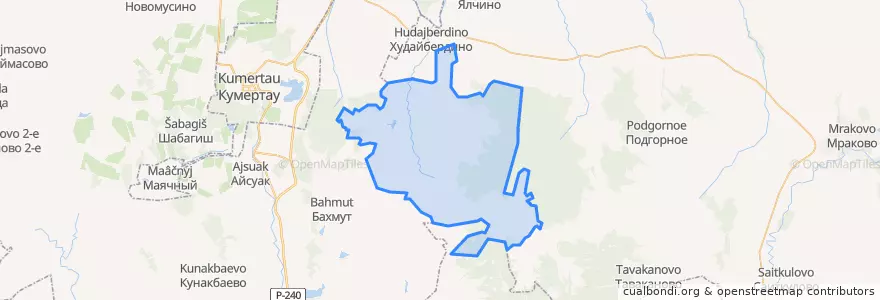 Mapa de ubicacion de Кривле-Илюшкинский сельсовет.