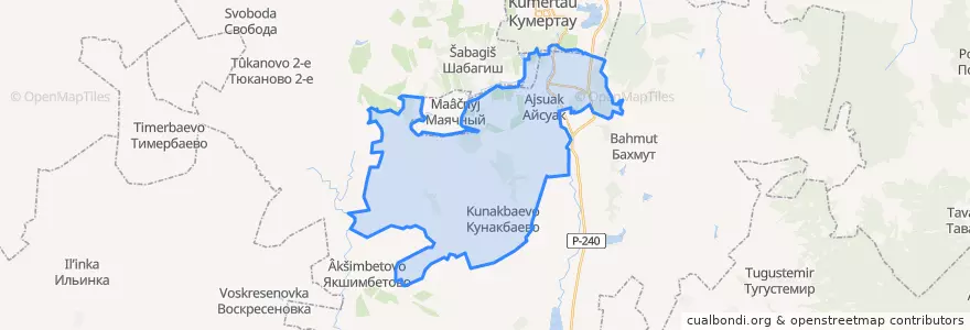 Mapa de ubicacion de Ермолаевский сельсовет.