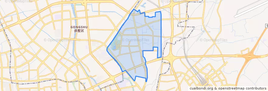 Mapa de ubicacion de 东新街道.