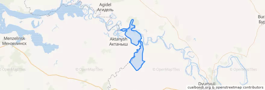 Mapa de ubicacion de Ябалаковский сельсовет.