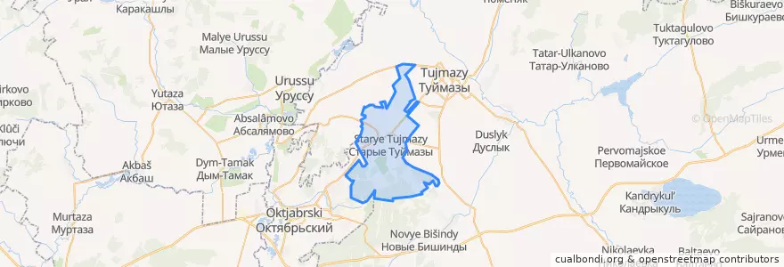 Mapa de ubicacion de Старотуймазинский сельсовет.