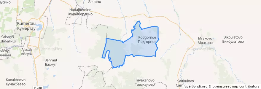 Mapa de ubicacion de Чапаевский сельсовет.