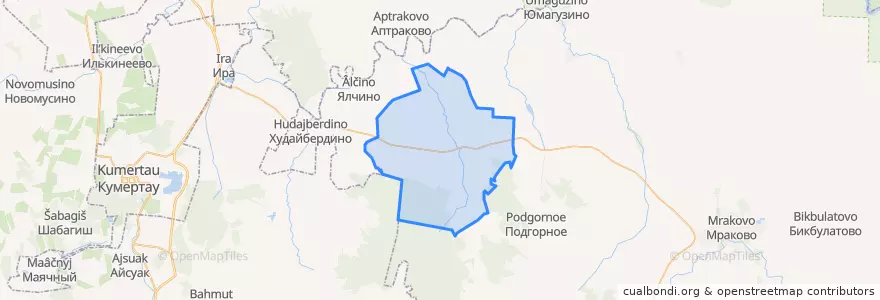 Mapa de ubicacion de Волостновский сельсовет.