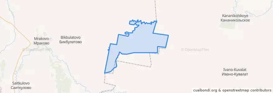 Mapa de ubicacion de Побоищенский сельсовет.