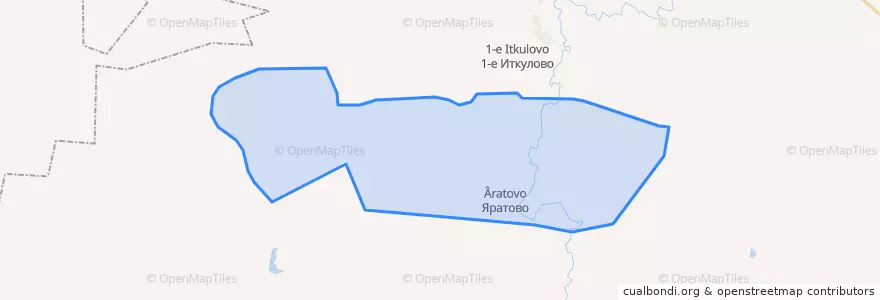 Mapa de ubicacion de Яратовский сельсовет.