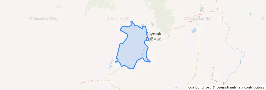 Mapa de ubicacion de Акмурунский сельсовет.