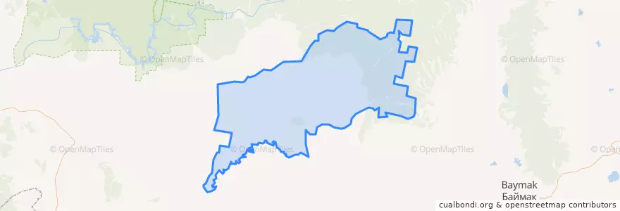 Mapa de ubicacion de Кананикольский сельсовет.