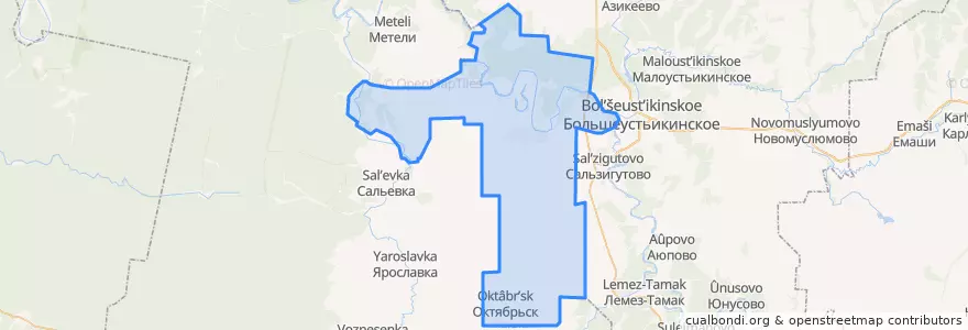 Mapa de ubicacion de Алегазовский сельсовет.