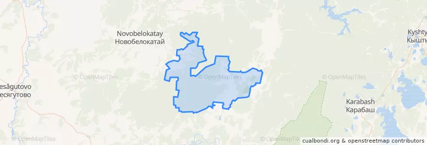 Mapa de ubicacion de Ургалинский сельсовет.