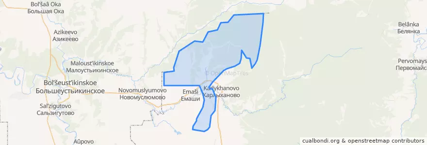 Mapa de ubicacion de Ногушинский сельсовет.