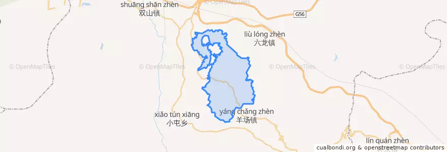 Mapa de ubicacion de 慕俄格古城街道.