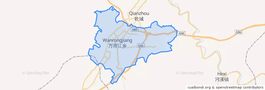 Mapa de ubicacion de 乾州.