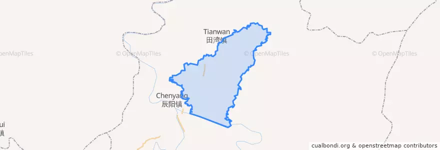 Mapa de ubicacion de Chengjiao.