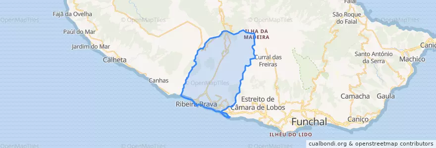Mapa de ubicacion de Ribeira Brava.