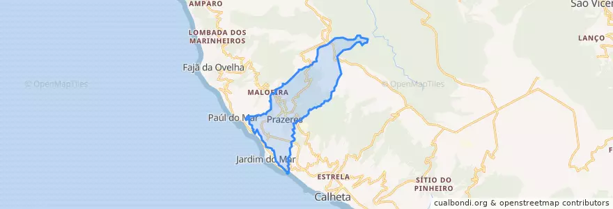 Mapa de ubicacion de Prazeres.