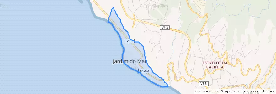 Mapa de ubicacion de Jardim do Mar.