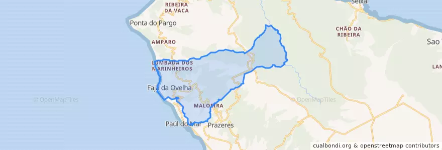 Mapa de ubicacion de Fajã da Ovelha.