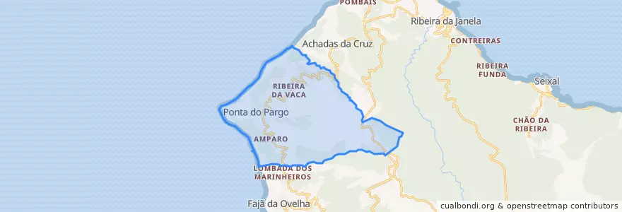Mapa de ubicacion de Ponta do Pargo.