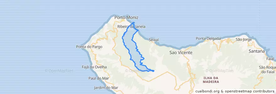 Mapa de ubicacion de Ribeira da Janela.