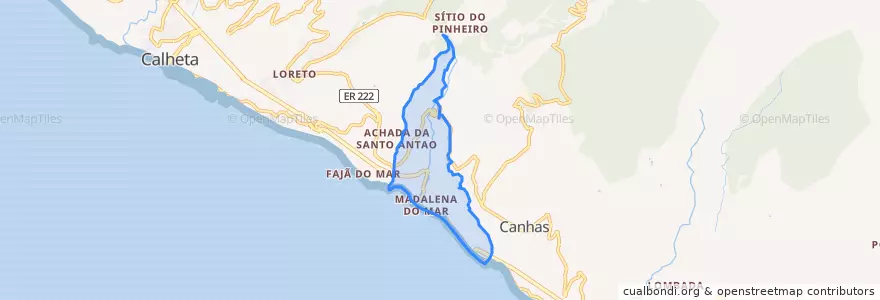 Mapa de ubicacion de Madalena do Mar.