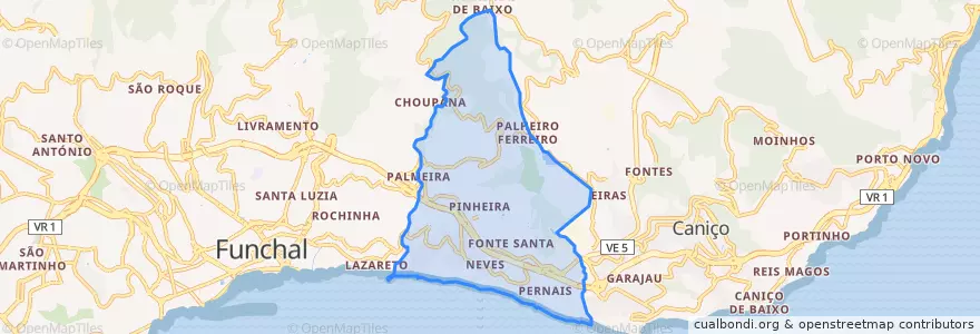 Mapa de ubicacion de São Gonçalo.