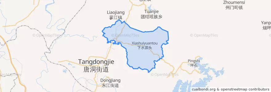 Mapa de ubicacion de 三都.
