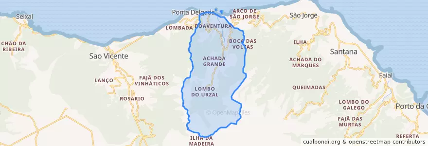 Mapa de ubicacion de Boa Ventura.