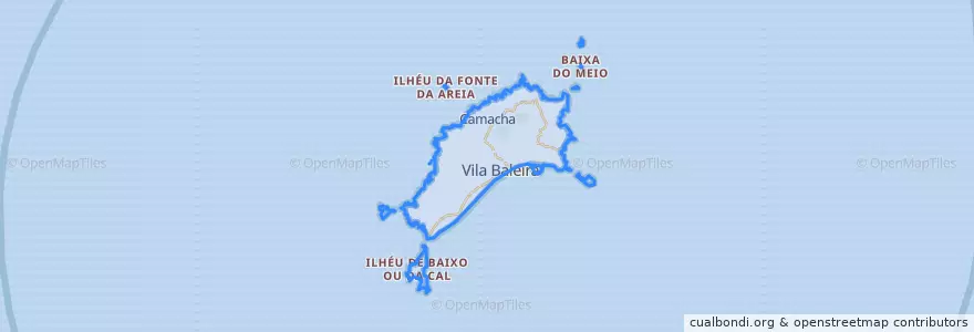 Mapa de ubicacion de Porto Santo.
