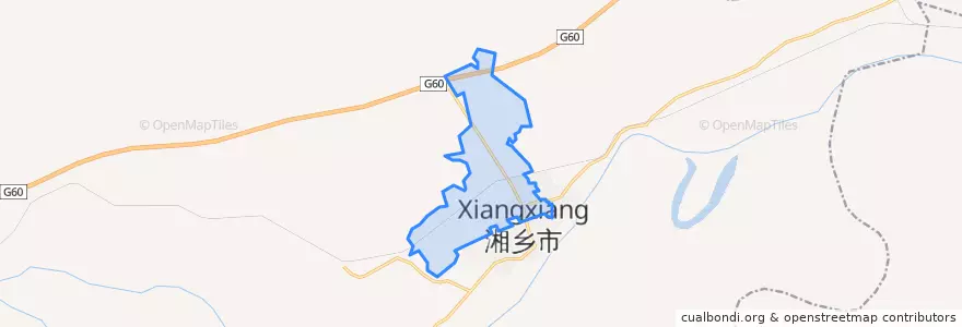 Mapa de ubicacion de 新湘路街道.