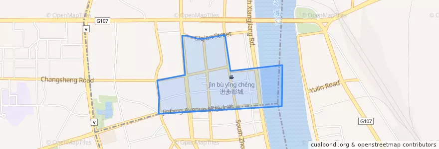 Mapa de ubicacion de Renminlu Subdistrict.