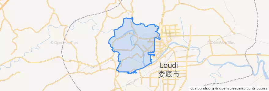 Mapa de ubicacion de Huangnitang Subdistrict.
