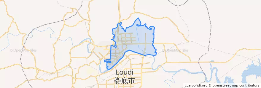 Mapa de ubicacion de Lianbin Subdistrict.