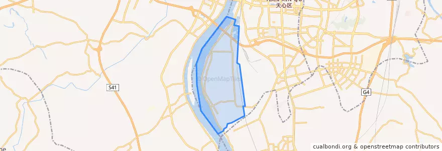 Mapa de ubicacion de 大托镇.