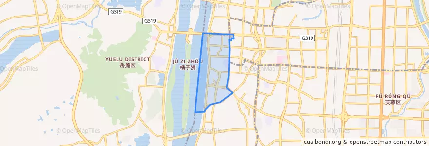 Mapa de ubicacion de 坡子街街道.