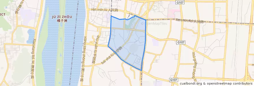 Mapa de ubicacion de Chengnanlu Subdistrict.